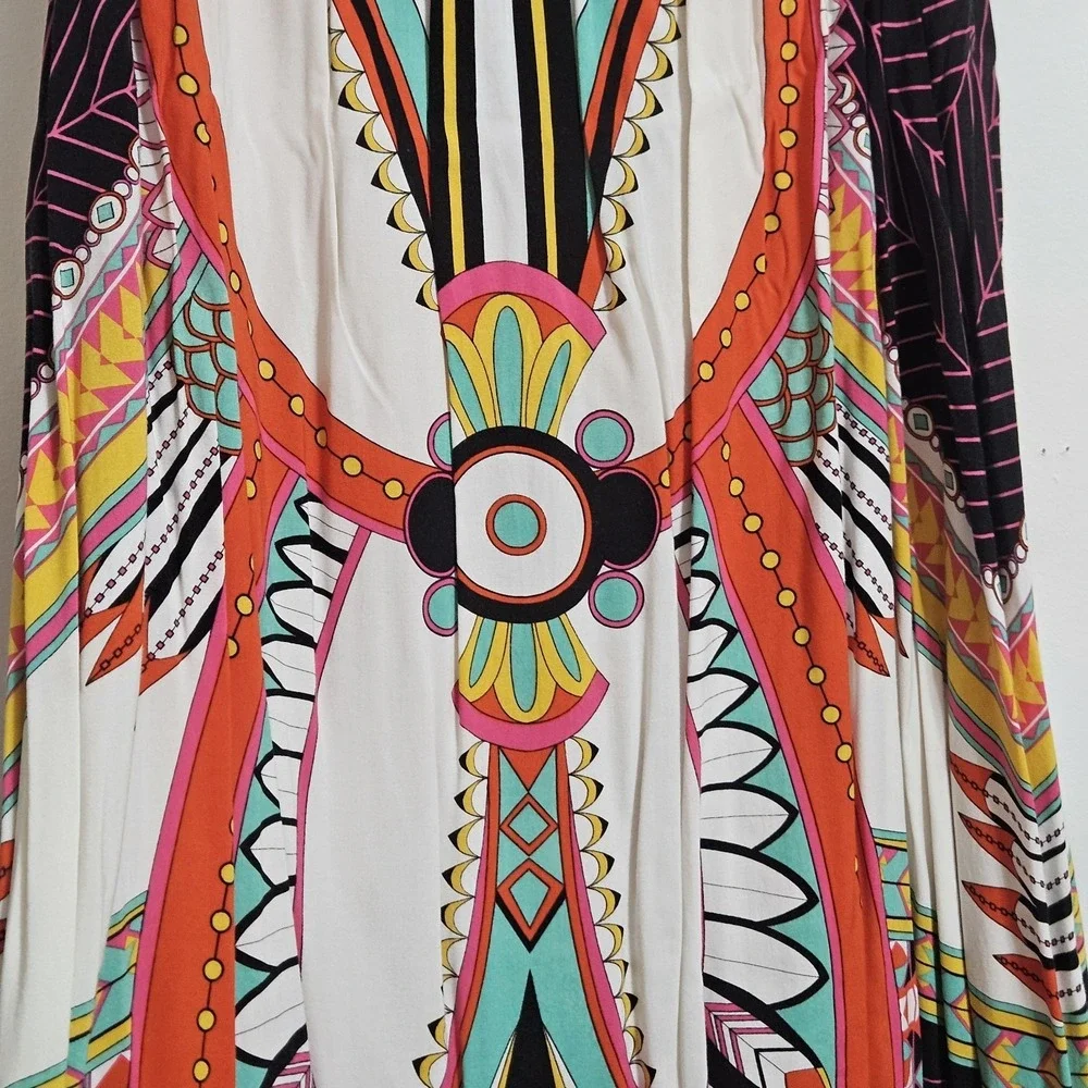 Flying Tomato Bohemian Tribal Print Maxi Skirt